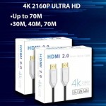 HDMI 4K  FIBER 30M (AOC) ACTIVE OTICAL CABLE, ULTRA HD 2160P 18GBPS HDMI 2.0